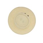 Fashion, accesorii si bijuterii - Femei - Accesorii femei - Caciuli si palarii femei - Palarie de soare, Dama, Buticcochet, din paie de hartie, cu snur decorativ, Bej - PAL1583 - Infinity.ro