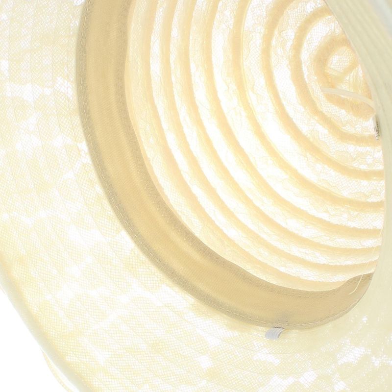 Fashion, accesorii si bijuterii - Femei - Accesorii femei - Caciuli si palarii femei - Palarie de soare, Dama, Buticcochet, din material textil, cu fundita si floare, Crem - PAL1569 - Infinity.ro