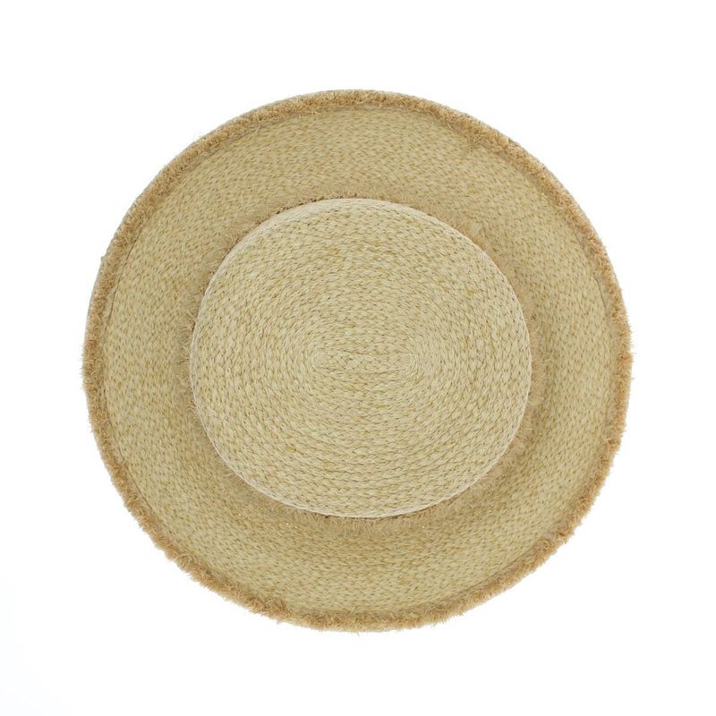 Fashion, accesorii si bijuterii - Femei - Accesorii femei - Caciuli si palarii femei - Palarie de soare, dama, Buticcochet, din paie, cu banda decorativa , marime 57 cm ajustabila , Bej - PAL1559 - Infinity.ro