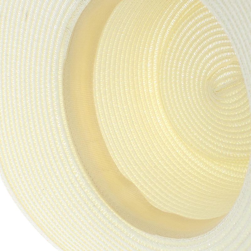 Fashion, accesorii si bijuterii - Femei - Accesorii femei - Caciuli si palarii femei - Palarie de soare, Dama, Buticcochet, din paie de hartie, cu snur decorativ, Crem - PAL1580 - Infinity.ro