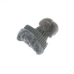 Fashion, accesorii si bijuterii - Femei - Accesorii femei - Caciuli si palarii femei - Caciula dama, ButicCochet, din 70% viscoza 30% lana, model cu strasuri, one size, Gri - FES229 - Infinity.ro