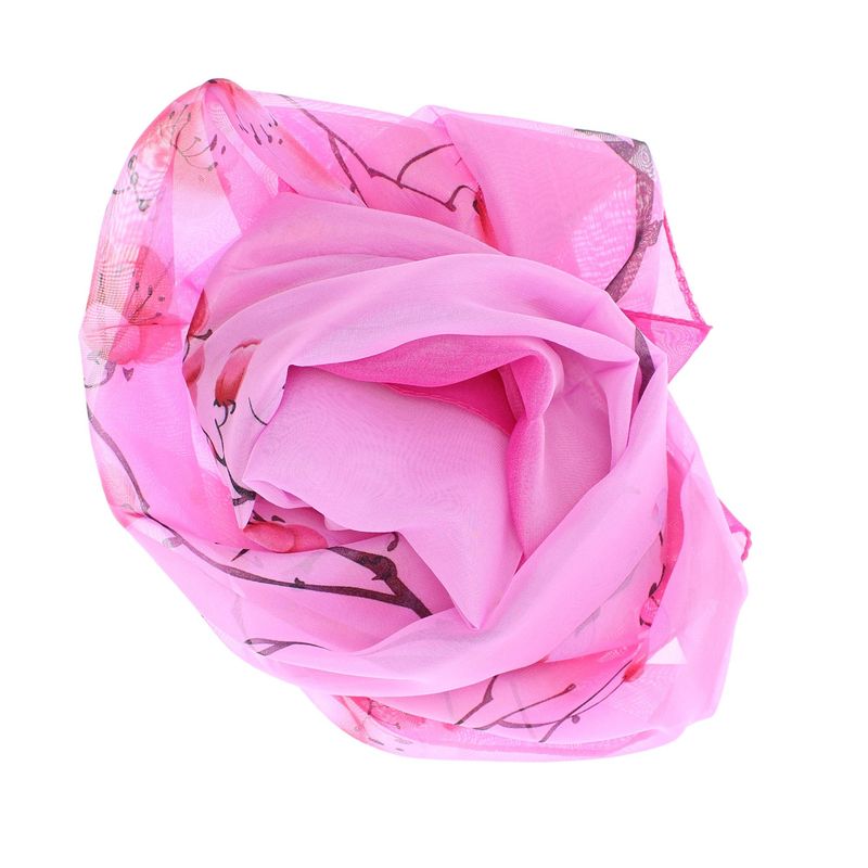 Fashion, accesorii si bijuterii - Femei - Accesorii femei - Esarfe si fulare femei - Esarfa, de dama, Buticcochet, din poliester, imprimeu floral, 50x150 cm, Roz - ES1923 - Infinity.ro