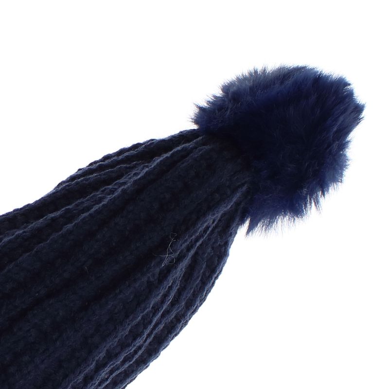 Fashion, accesorii si bijuterii - Copii - Accesorii copii - Esarfe si fulare copii - Set caciula si fular, pentru copii, cu ciucuri, Buticcochet, 70% viscoza 30% lana, Bleumarin - SETF243 - Infinity.ro