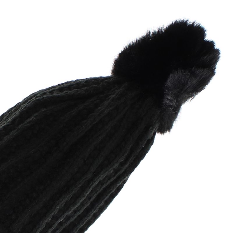 Fashion, accesorii si bijuterii - Copii - Accesorii copii - Esarfe si fulare copii - Set caciula si fular, pentru copii, cu ciucuri, Buticcochet, 70% viscoza 30% lana, Negru - SETF242 - Infinity.ro