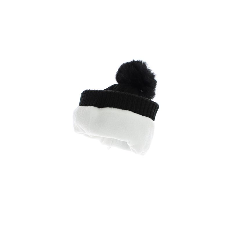 Fashion, accesorii si bijuterii - Copii - Accesorii copii - Esarfe si fulare copii - Set caciula si fular, pentru copii, tricotat, Buticcochet, 70% viscoza 30% lana, Negru - SETF233 - Infinity.ro