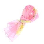 Fashion, accesorii si bijuterii - Femei - Accesorii femei - Esarfe si fulare femei - Esarfa, de dama, Buticcochet, din poliester, imprimeu floral, 50x150 cm, Roz pal - ES2177 - Infinity.ro