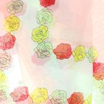 Fashion, accesorii si bijuterii - Femei - Accesorii femei - Esarfe si fulare femei - Esarfa, de dama, Buticcochet, din poliester, imprimeu cu trandafiri, 50x150 cm, Roz pal - ES1949 - Infinity.ro