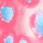 Fashion, accesorii si bijuterii - Femei - Accesorii femei - Esarfe si fulare femei - Esarfa, de dama, Buticcochet, din poliester, imprimeu cu flori, 50x150 cm, Roz - ES2107 - Infinity.ro