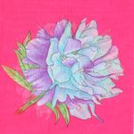 Fashion, accesorii si bijuterii - Femei - Accesorii femei - Esarfe si fulare femei - Esarfa, de dama, Buticcochet, din poliester, imprimeu floral, 50x150 cm, Fuscia - ES2093 - Infinity.ro