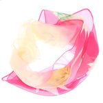 Fashion, accesorii si bijuterii - Femei - Accesorii femei - Esarfe si fulare femei - Esarfa, de dama, Buticcochet, din poliester, imprimeu cu flori, 50x150 cm, Fucsia - ES2102 - Infinity.ro
