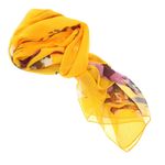 Fashion, accesorii si bijuterii - Femei - Accesorii femei - Esarfe si fulare femei - Esarfa, de dama, Buticcochet, din poliester, imprimeu cu trandafiri, 50x160 cm, Portocaliu - ES2180 - Infinity.ro