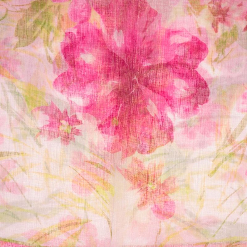 Fashion, accesorii si bijuterii - Femei - Accesorii femei - Esarfe si fulare femei - Esarfa, de dama, Buticcochet, Roz cu imprimeu floral, 50x160 cm - ES519 - Infinity.ro