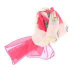 Fashion, accesorii si bijuterii - Femei - Accesorii femei - Esarfe si fulare femei - Esarfa, de dama, Buticcochet, din poliester, imprimeu floral, 50x150 cm, Ciclam - ES2175 - Infinity.ro