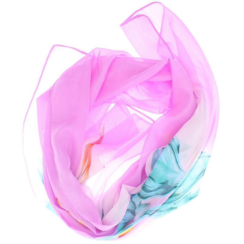 Fashion, accesorii si bijuterii - Femei - Accesorii femei - Esarfe si fulare femei - Esarfa, de dama, Buticcochet, din poliester, imprimeu floral, 50x150 cm, Mov - ES2094 - Infinity.ro