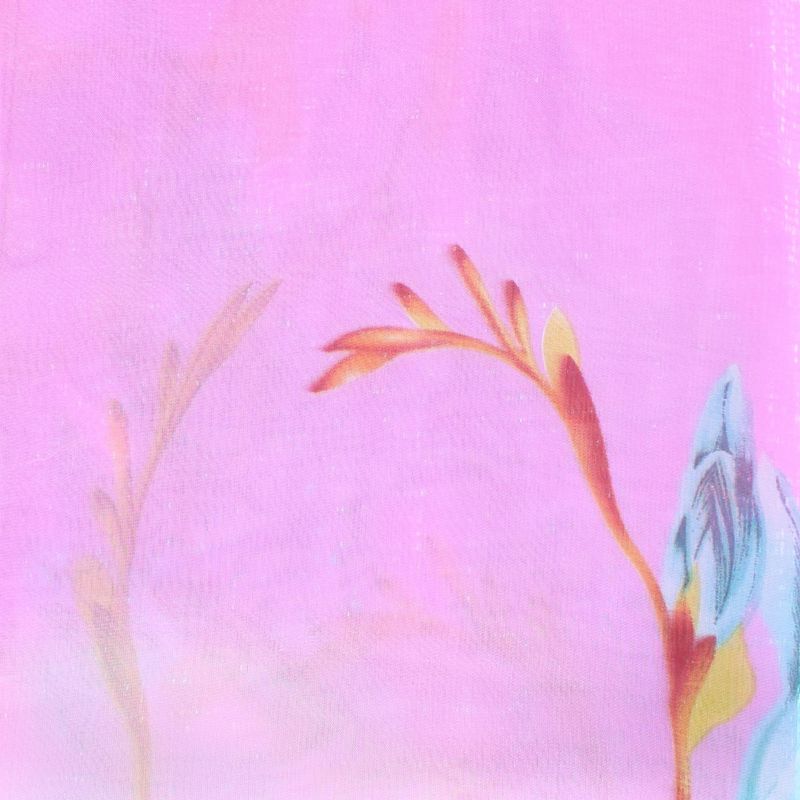 Fashion, accesorii si bijuterii - Femei - Accesorii femei - Esarfe si fulare femei - Esarfa, de dama, Buticcochet, din poliester, imprimeu floral, 50x150 cm, Mov - ES2094 - Infinity.ro