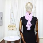 Fashion, accesorii si bijuterii - Femei - Accesorii femei - Esarfe si fulare femei - Esarfa, de dama, Buticcochet, din poliester, imprimeu floral, 50x150 cm, Roz - ES1995 - Infinity.ro