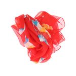 Fashion, accesorii si bijuterii - Femei - Accesorii femei - Esarfe si fulare femei - Esarfa, de dama, Buticcochet, din poliester, imprimeu cu trandafiri, 50x150 cm, Rosu - ES2096 - Infinity.ro