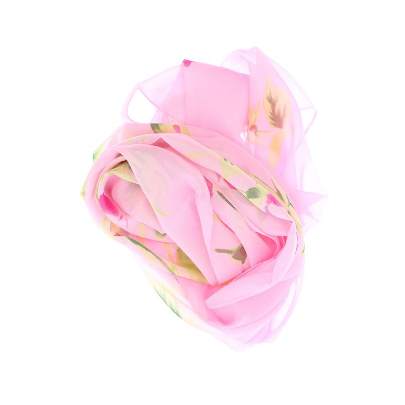 Fashion, accesorii si bijuterii - Femei - Accesorii femei - Esarfe si fulare femei - Esarfa, de dama, Buticcochet, din poliester, imprimeu cu trandafiri, 50x150 cm, Roz - ES2099 - Infinity.ro