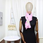 Fashion, accesorii si bijuterii - Femei - Accesorii femei - Esarfe si fulare femei - Esarfa, de dama, Buticcochet, din poliester, imprimeu cu trandafiri, 50x150 cm, Roz - ES2099 - Infinity.ro