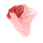 Fashion, accesorii si bijuterii - Femei - Accesorii femei - Esarfe si fulare femei - Esarfa, de dama, Buticcochet, din poliester, imprimeu cu flori, 50x150 cm, Roz - ES2108 - Infinity.ro