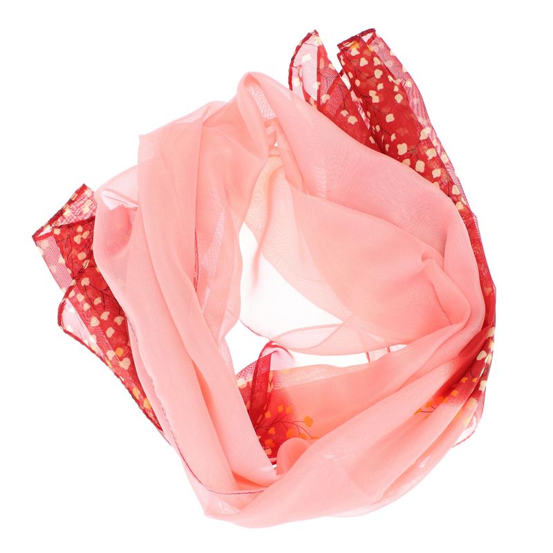 Fashion, accesorii si bijuterii - Femei - Accesorii femei - Esarfe si fulare femei - Esarfa, de dama, Buticcochet, din poliester, imprimeu cu flori, 50x150 cm, Roz - ES2108 - Infinity.ro