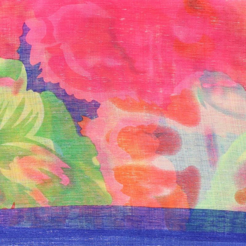 Fashion, accesorii si bijuterii - Femei - Accesorii femei - Esarfe si fulare femei - Esarfa, de dama, Buticcochet, din poliester, cu imprimeu floral, 50x160 cm, Multicolor - ES2044 - Infinity.ro