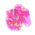 Fashion, accesorii si bijuterii - Femei - Accesorii femei - Esarfe si fulare femei - Esarfa, de dama, Buticcochet, din poliester, imprimeu floral Magnolie, 50x150 cm, Fucsia - ES1986 - Infinity.ro