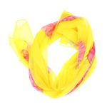 Fashion, accesorii si bijuterii - Femei - Accesorii femei - Esarfe si fulare femei - Esarfa, de dama, Buticcochet, din poliester, imprimeu floral, 50x150 cm, Galben - ES2092 - Infinity.ro