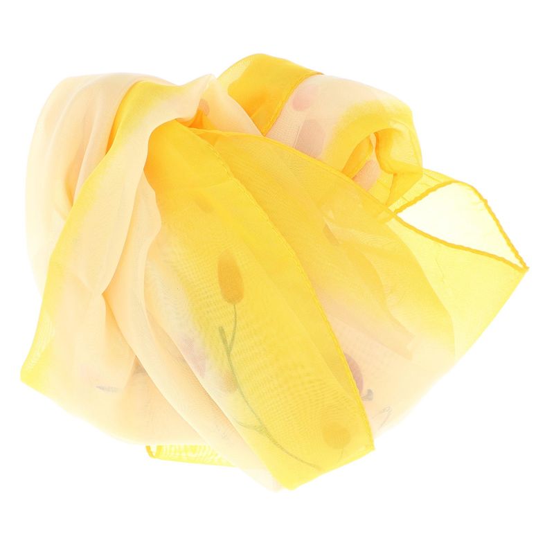 Fashion, accesorii si bijuterii - Femei - Accesorii femei - Esarfe si fulare femei - Esarfa, de dama, Buticcochet, din poliester, imprimeu floral, 50x150 cm, Galben - ES1921 - Infinity.ro