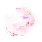 Fashion, accesorii si bijuterii - Femei - Accesorii femei - Esarfe si fulare femei - Esarfa, de dama, Buticcochet, din poliester, imprimeu floral Magnolie, 50x150 cm, Alb - ES1987 - Infinity.ro