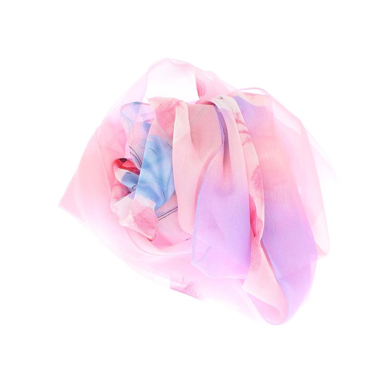Fashion, accesorii si bijuterii - Femei - Accesorii femei - Esarfe si fulare femei - Esarfa, de dama, Buticcochet, din poliester, imprimeu floral mac, 50x150 cm, Roz pal - ES1988 - Infinity.ro