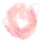 Fashion, accesorii si bijuterii - Femei - Accesorii femei - Esarfe si fulare femei - Esarfa, de dama, Buticcochet, din poliester, imprimeu cu floricele, 50x150 cm, Roz - ES1919 - Infinity.ro