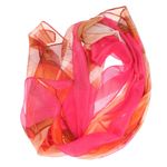 Fashion, accesorii si bijuterii - Femei - Accesorii femei - Esarfe si fulare femei - Esarfa, de dama, Buticcochet, din poliester, imprimeu floral, 50x150 cm, Roz - ES1983 - Infinity.ro