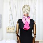 Fashion, accesorii si bijuterii - Femei - Accesorii femei - Esarfe si fulare femei - Esarfa, de dama, Buticcochet, din poliester, imprimeu cu flori,  50x150 cm, Roz - ES1917 - Infinity.ro