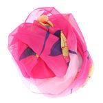 Fashion, accesorii si bijuterii - Femei - Accesorii femei - Esarfe si fulare femei - Esarfa, de dama, Buticcochet, din poliester, imprimeu cu flori,  50x150 cm, Roz - ES1917 - Infinity.ro