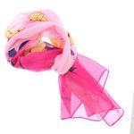 Fashion, accesorii si bijuterii - Femei - Accesorii femei - Esarfe si fulare femei - Esarfa, de dama, Buticcochet, din poliester, imprimeu cu flori,  50x150 cm, Roz - ES1917 - Infinity.ro