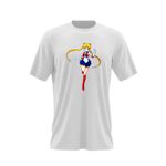 Fashion, accesorii si bijuterii - Barbati - Imbracaminte - Tricouri si bluze barbati - Tricou barbati Sailor Moon Fan Art Anime Manga, alb, marime 2XL - Infinity.ro