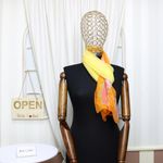 Fashion, accesorii si bijuterii - Femei - Accesorii femei - Esarfe si fulare femei - Esarfa, de dama, Buticcochet, din poliester, cu flori, 50x160 cm, Portocaliu - ES1820 - Infinity.ro