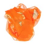 Fashion, accesorii si bijuterii - Femei - Accesorii femei - Esarfe si fulare femei - Esarfa, de dama, Buticcochet, din poliester, imprimeu cu magnolie, 50x150 cm, Portocaliu - ES1964 - Infinity.ro