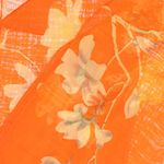 Fashion, accesorii si bijuterii - Femei - Accesorii femei - Esarfe si fulare femei - Esarfa, de dama, Buticcochet, din poliester, imprimeu cu magnolie, 50x150 cm, Portocaliu - ES1964 - Infinity.ro