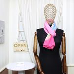 Fashion, accesorii si bijuterii - Femei - Accesorii femei - Esarfe si fulare femei - Esarfa, de dama, Buticcochet, din poliester, imprimeu floral, 50x150 cm, Roz - ES1984 - Infinity.ro