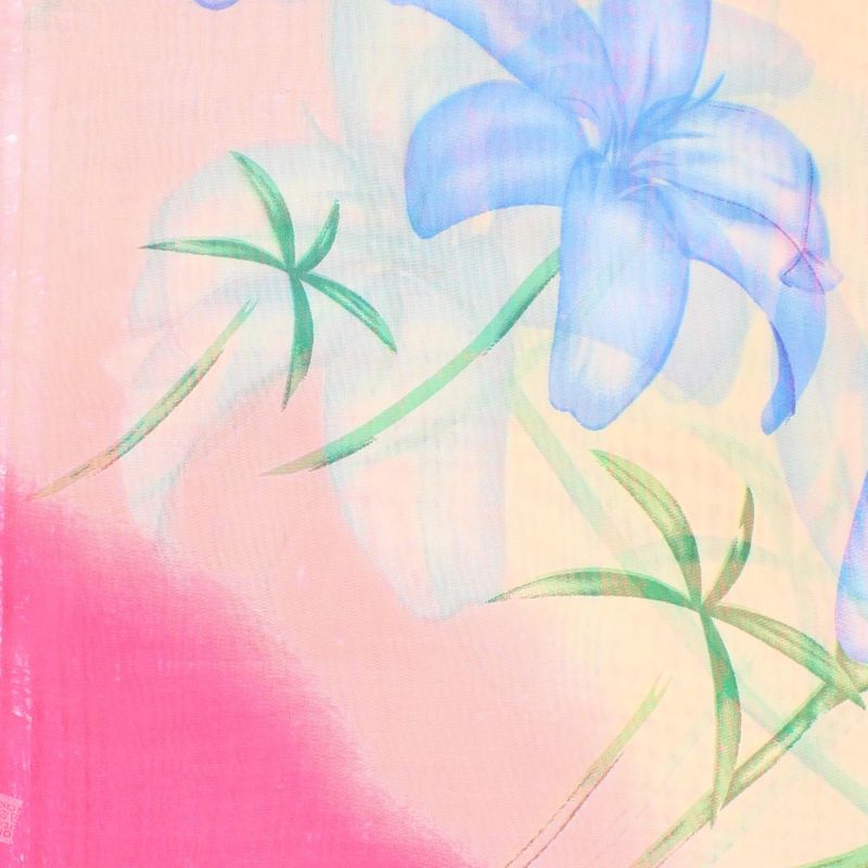 Fashion, accesorii si bijuterii - Femei - Accesorii femei - Esarfe si fulare femei - Esarfa, de dama, Buticcochet, din poliester, imprimeu floral, 50x150 cm, Roz - ES1984 - Infinity.ro