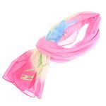 Fashion, accesorii si bijuterii - Femei - Accesorii femei - Esarfe si fulare femei - Esarfa, de dama, Buticcochet, din poliester, imprimeu floral, 50x150 cm, Roz - ES1984 - Infinity.ro