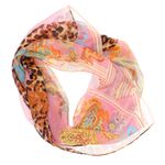 Fashion, accesorii si bijuterii - Femei - Accesorii femei - Esarfe si fulare femei - Esarfa, de dama, Buticcochet, din poliester, imprimeu stilizat, 50x160 cm, Roz - ES1816 - Infinity.ro