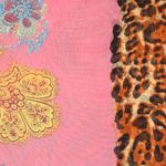 Fashion, accesorii si bijuterii - Femei - Accesorii femei - Esarfe si fulare femei - Esarfa, de dama, Buticcochet, din poliester, imprimeu stilizat, 50x160 cm, Roz - ES1816 - Infinity.ro
