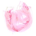 Fashion, accesorii si bijuterii - Femei - Accesorii femei - Esarfe si fulare femei - Esarfa, de dama, Buticcochet, din poliester, imprimeu cu flori, 50x150 cm, Roz - ES1976 - Infinity.ro