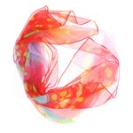 Fashion, accesorii si bijuterii - Femei - Accesorii femei - Esarfe si fulare femei - Esarfa, de dama, Buticcochet, din poliester, imprimeu cu flori, 50x160 cm, Rosu - ES1784 - Infinity.ro