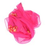 Fashion, accesorii si bijuterii - Femei - Accesorii femei - Esarfe si fulare femei - Esarfa, de dama, Buticcochet, din poliester, imprimeu cu flori si crengute, 50x150 cm, Fucsia - ES1953 - Infinity.ro