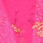 Fashion, accesorii si bijuterii - Femei - Accesorii femei - Esarfe si fulare femei - Esarfa, de dama, Buticcochet, din poliester, imprimeu cu flori si crengute, 50x150 cm, Fucsia - ES1953 - Infinity.ro
