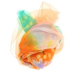 Fashion, accesorii si bijuterii - Femei - Accesorii femei - Esarfe si fulare femei - Esarfa, de dama, Buticcochet, din poliester, imprimeu cu flori, 50x160 cm, Portocaliu- ES1787 - Infinity.ro